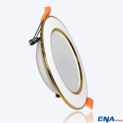Đèn led downlight 7w ENA-DTF viền vàng 6000k