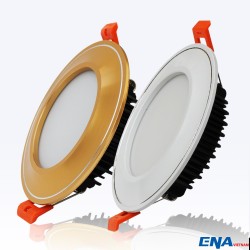 Đèn led downlight âm trần vỏ vàng 7W Ø90 DTL series ENA DTL07-120/SE(V)V, ánh sáng vàng