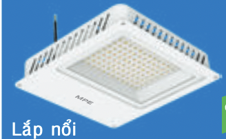 Đèn led pha 335x343x63mm MPE LCP-100T, 12.000Lm, 1 cái/thùng