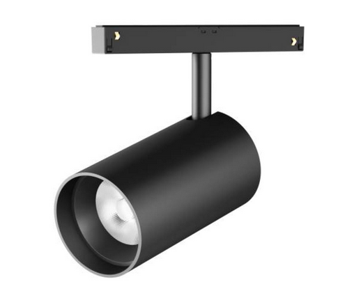 Đèn rọi ray nam châm Cob 12w, vỏ màu đen, ánh sắng trắng 6000k, kích thước 60x120mm
