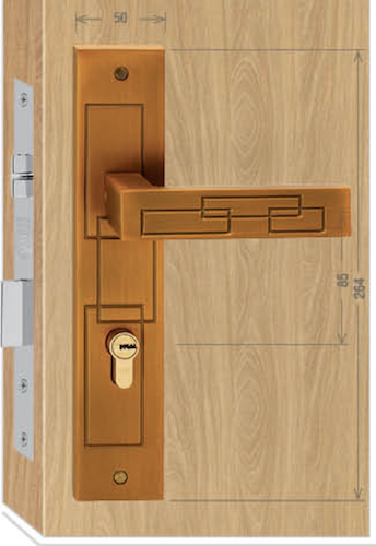 Khoá cửa đi - Hợp kim Việt Tiệp 04827