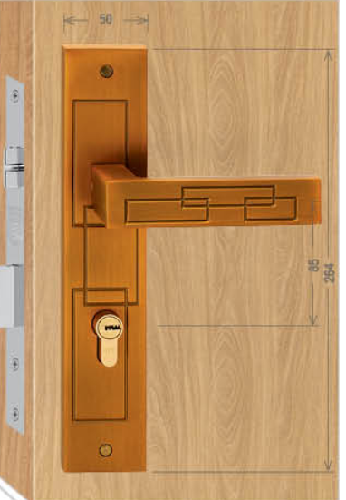 Khoá cửa đi - Hợp kim Việt Tiệp 04922
