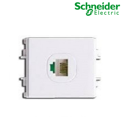 Ổ cắm điện thoại S-Flexi Size M Schneider F50RJ4M_WE_G19, màu trắng