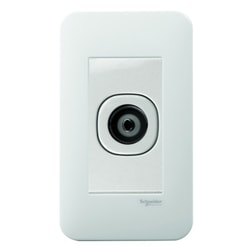 Ổ cắm Tivi size S S-Flexi Schneider S30TVSM_WE_G19, màu trắng