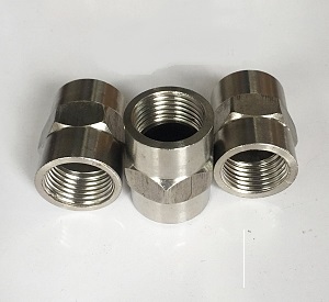 ối thẳng 2 đầu ren trong ø10mm chất liệu inox