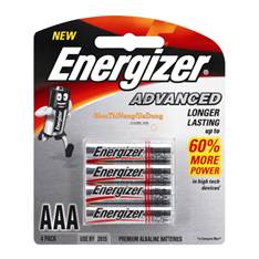 Pin AAA Energizer X92 RP4, 1 vỉ/4 viên