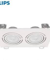 Bộ chiếu điểm vuông GD100B 2x9W 4000K, ánh sáng trung tính, 6 cái/thùng
