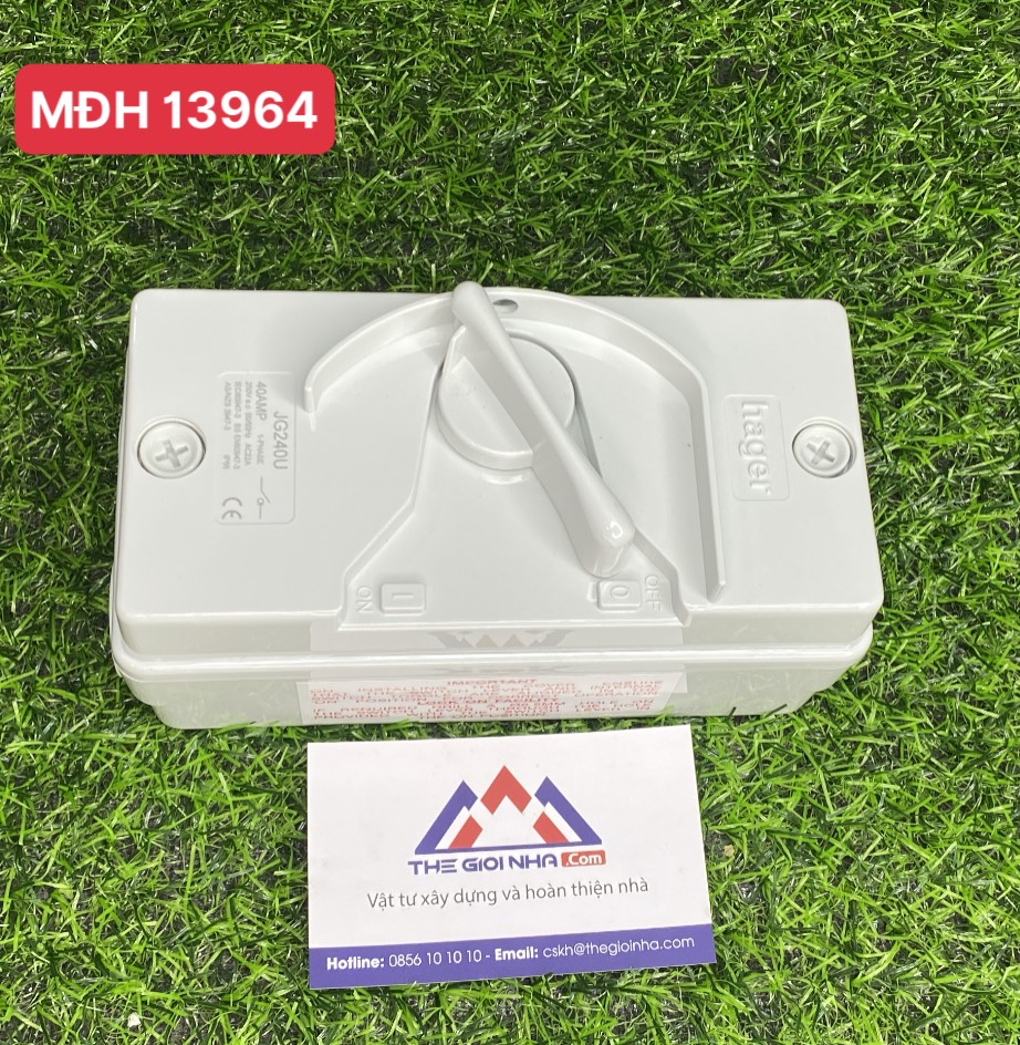 Cầu dao cách ly 2 pha 40A Hager (isolator) – Model JG240U