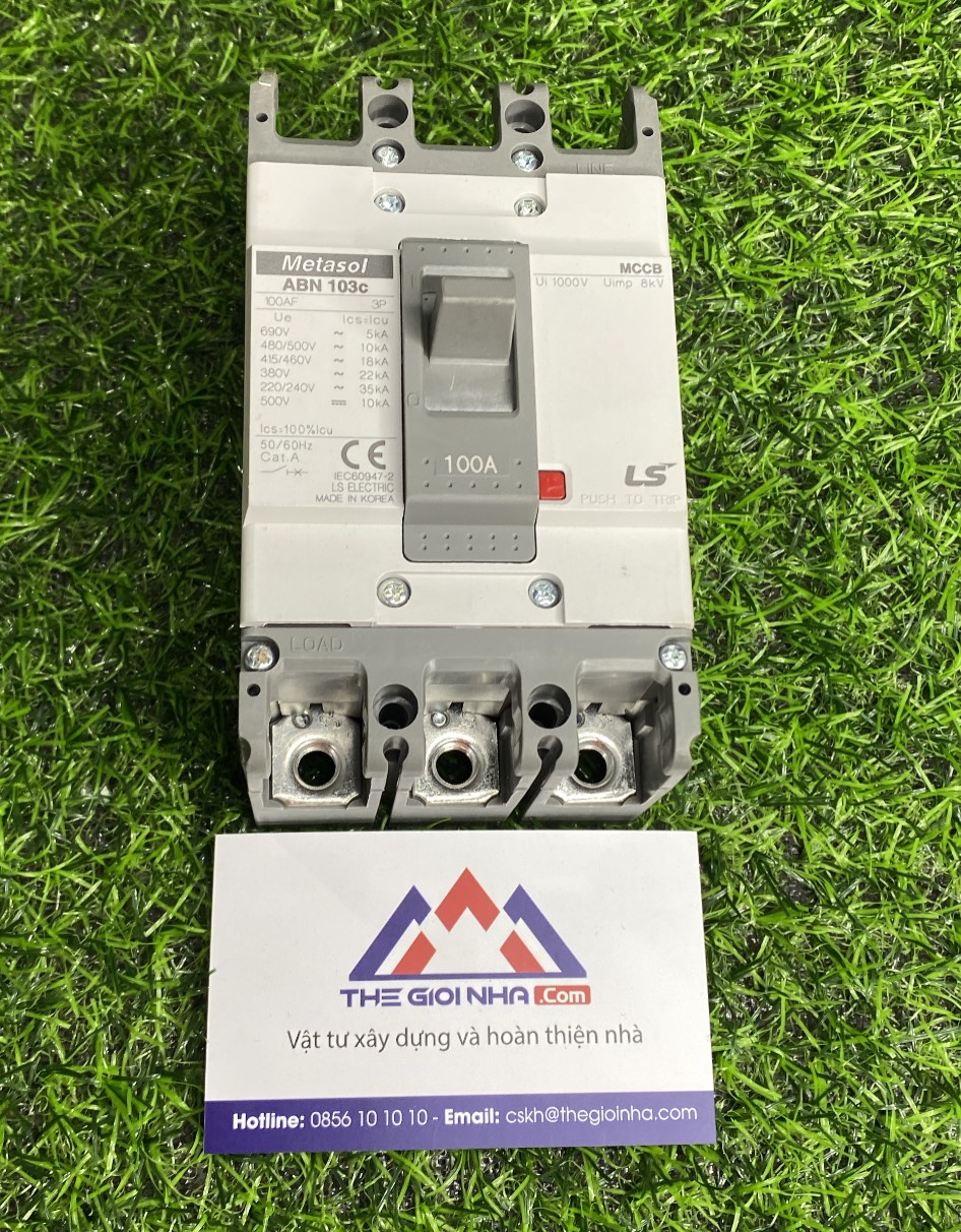 Cầu dao tự động MCCB (Aptomat) LS ABN103c 100A, khối 3 pha