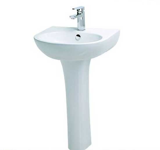 Chậu lavabo treo tường Caesar L2140+P2445