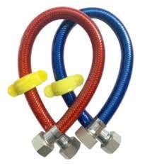 Dây cấp 40cm, xanh + đỏ, 3 lớp ty đồng, ốc sần