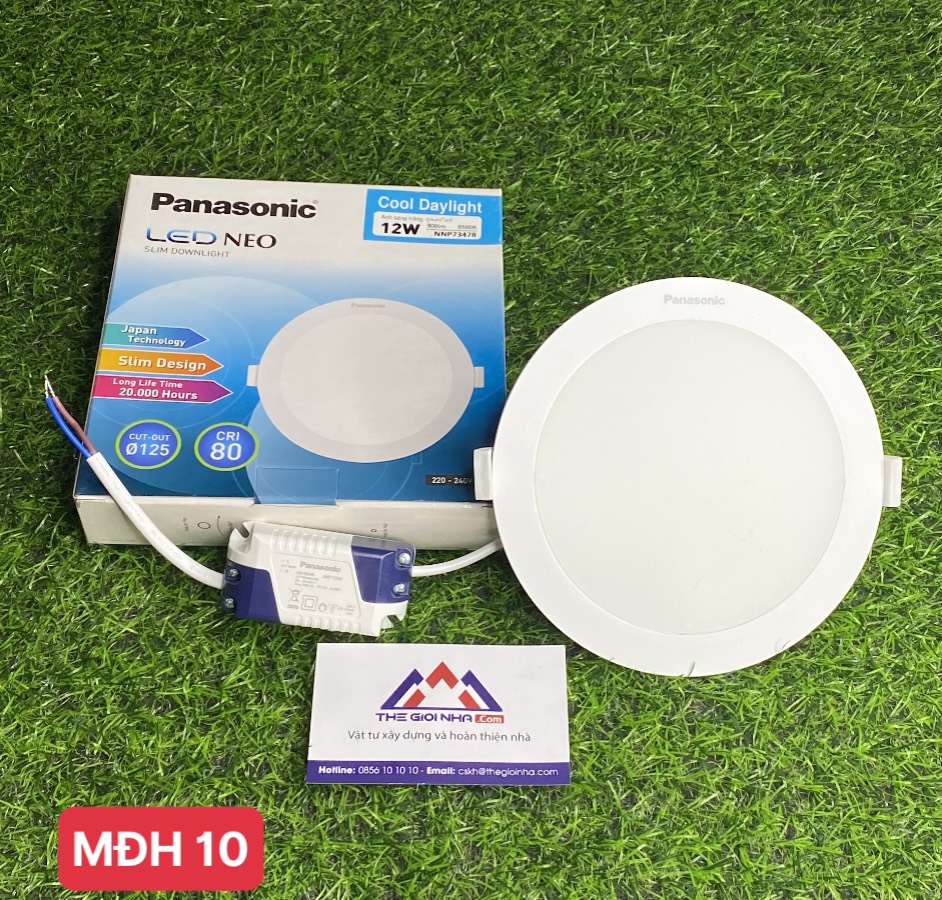 Đèn downlight neo slim 12w Panasonic NNP73478, ánh sáng trắng
