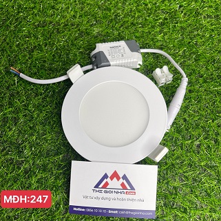 Đèn Led downlight 6W Nanoco NSD0661, siêu mỏng - góc chiếu 120 độ, ánh sáng trắng