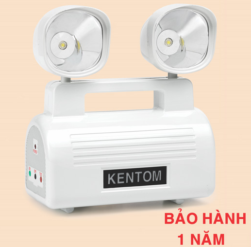 Đèn sạc treo tường khẩn cấp KENTOM KT 403, bóng led x2 bóng, 4h/2 bóng