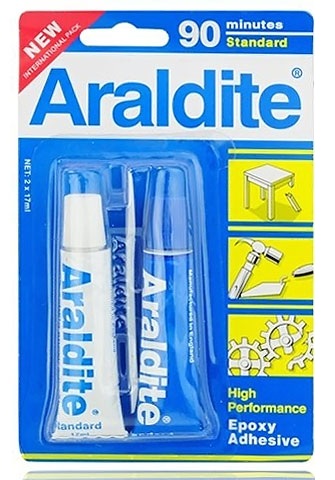 Keo 2 thành phần Araldite, dán khô nhanh 90 phút 17ml