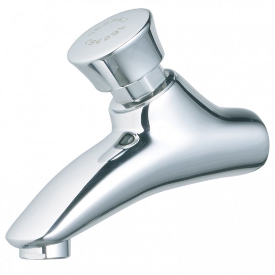 Vòi lavabo lạnh tự động ngắt Caesar W054C, gắn tường