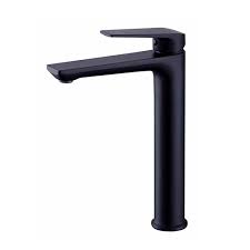 Vòi rửa mặt nóng lạnh SUS,tròn ngắn, NANO ĐEN VN967