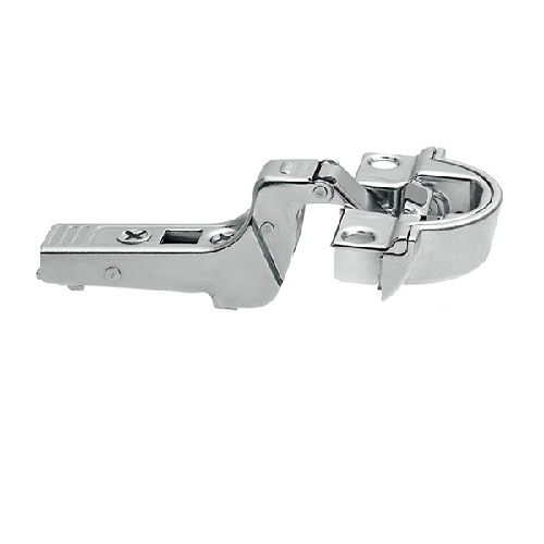 Bản lề tích hợp giảm chấn góc mở 95° dành cho cửa khung nhôm, 71B970A/9351043, Lọt lòng, màu Niken