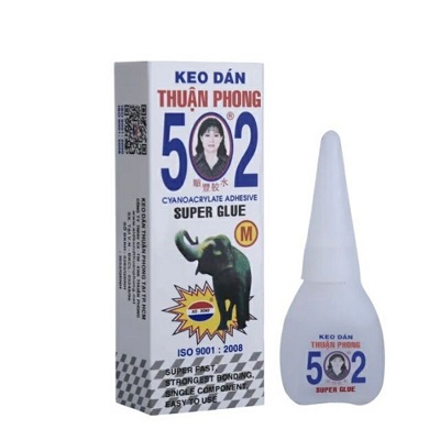 Keo dán sắt 502, chai 50ml, giao ngẫu nhiên nhãn hiệu