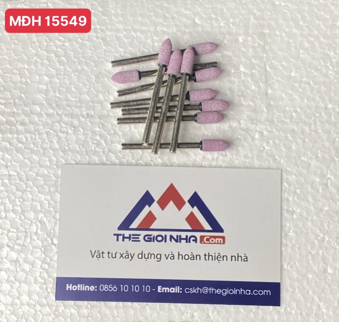 Mũi đá mài mini cán 3mm đầu đá 5mm đầu tròn