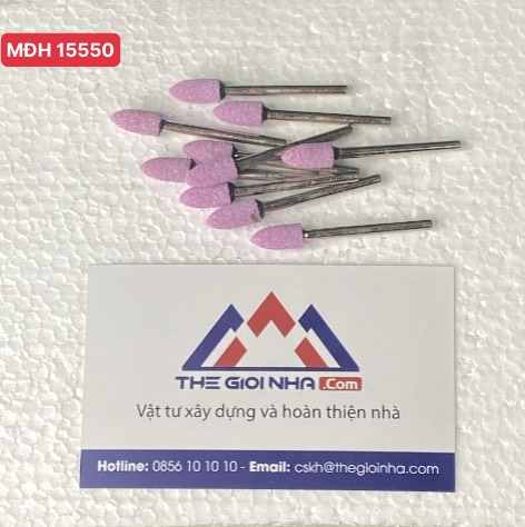 Mũi đá mài mini cán 3mm đầu đá 6mm đầu tròn