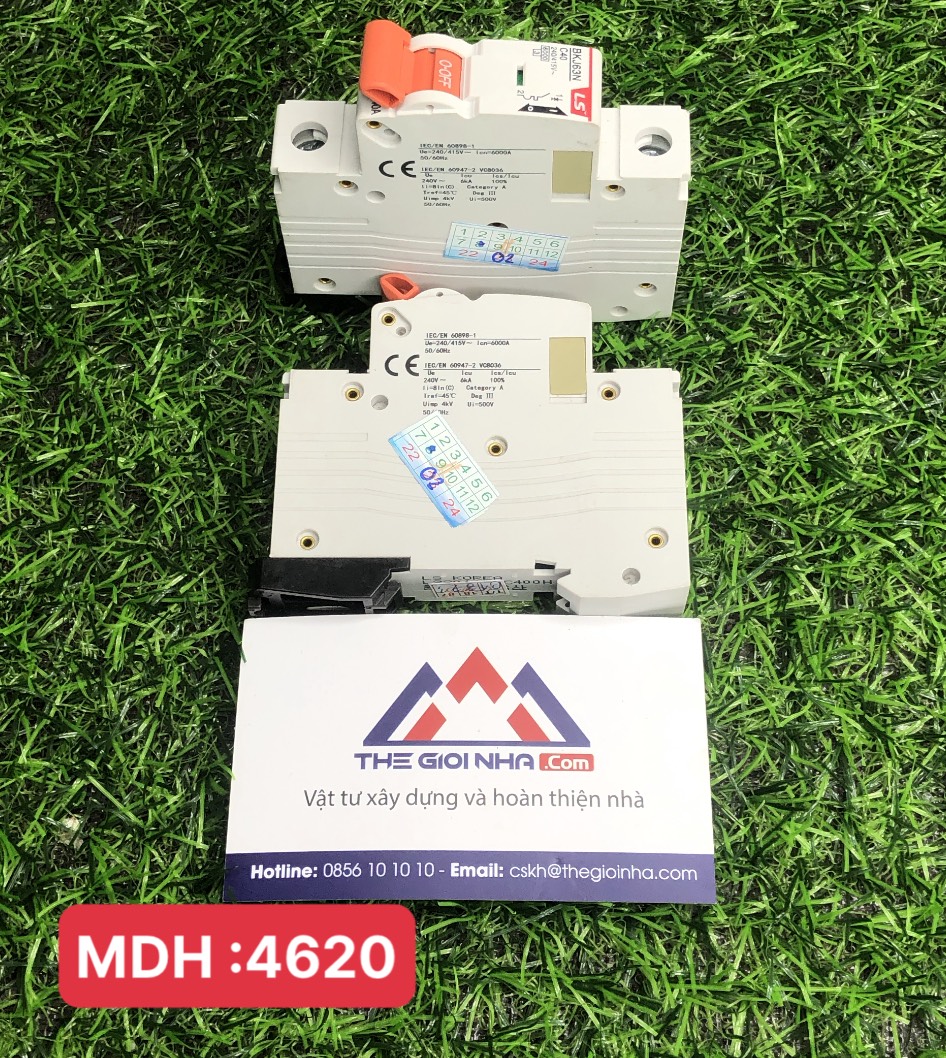 Cầu dao điện loại tép MCB LS, BKJ63N 1P 40A 6kA, gắn trên thanh ray