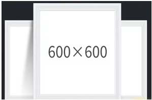 Đèn led panel tấm lớn 60W, KT 600x600 Lingzhao DLVOT-051, ánh sáng trắng