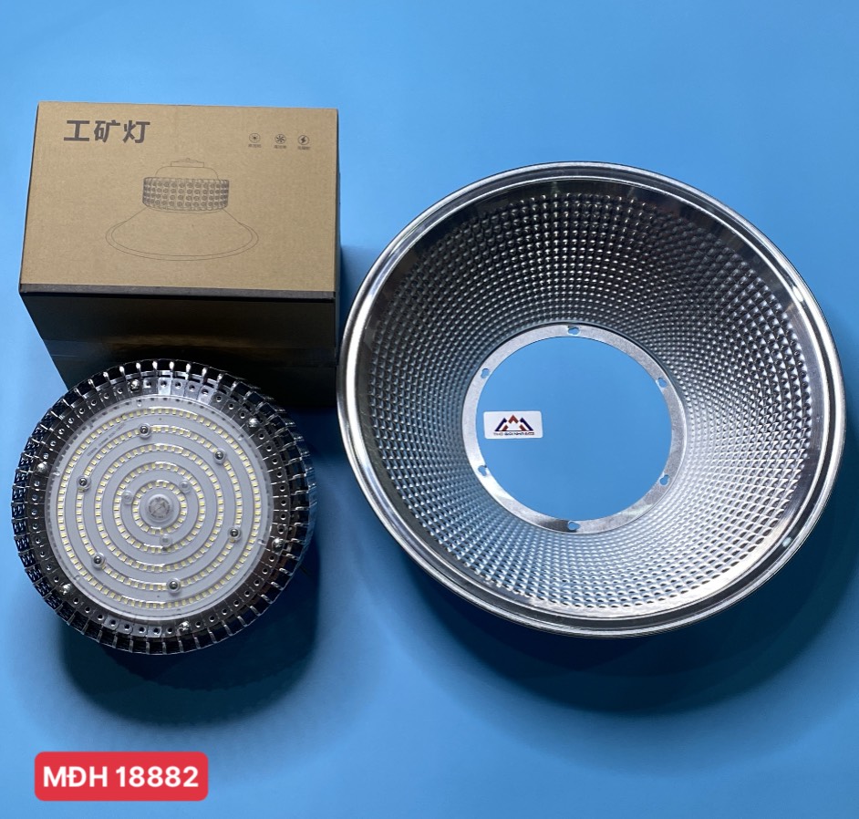 Đèn nhà xưởng 200W Lingzhao ZSDNX-022, ánh sáng trắng, Kích thước hộp màu 263*263*193