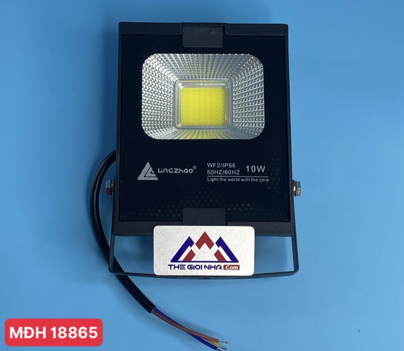 Đèn pha led 10W Lingzhao DPL-001-1, ánh sáng trắng, Kích thước hộp màu 130*43*166