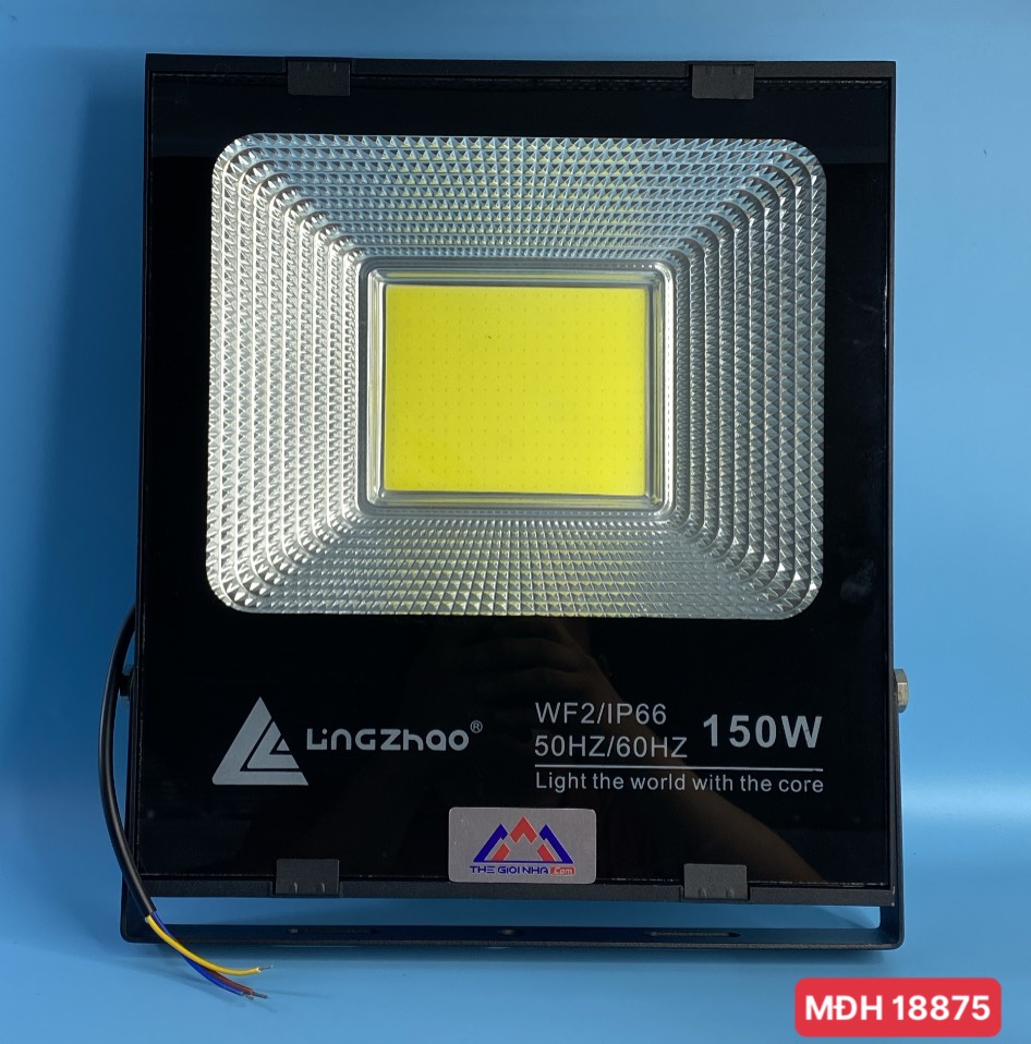 Đèn pha led 150W Lingzhao DPL-006, ánh sáng trắng, Kích thước hộp màu 335*93*374