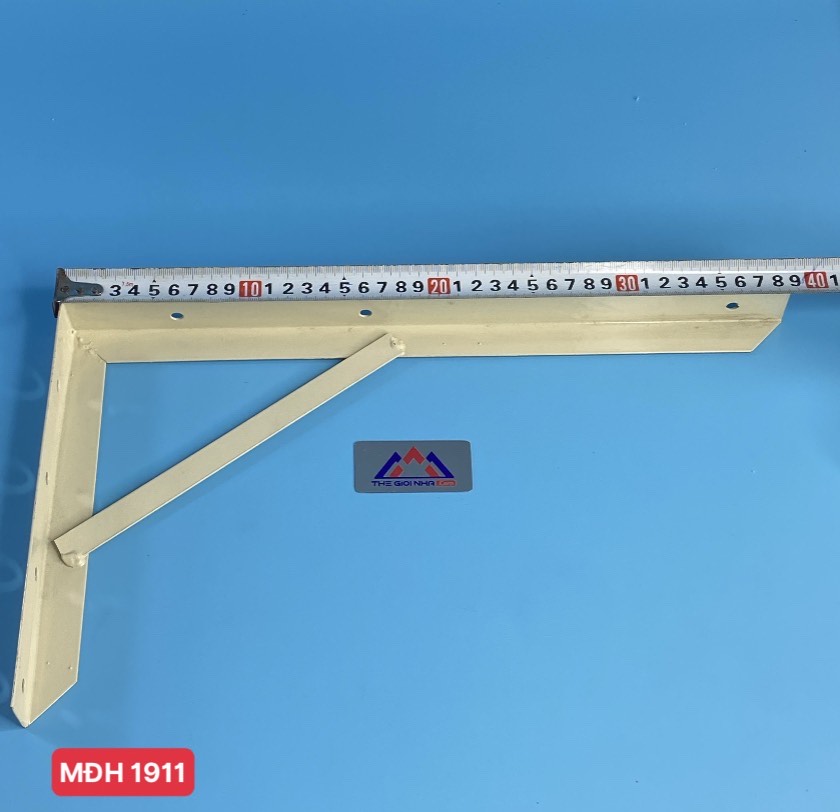 Ke góc vuông chữ L 40cm, chất liệu sắt sơn vàng