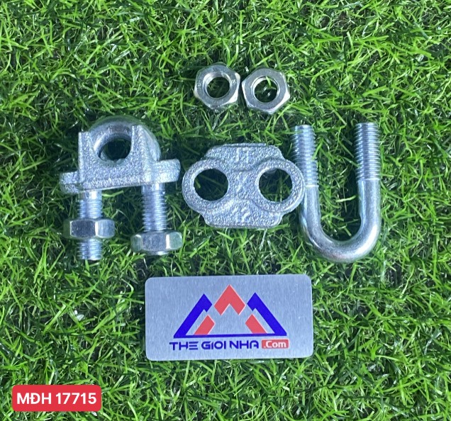 Ốc siết cáp mạ kẽm 12mm