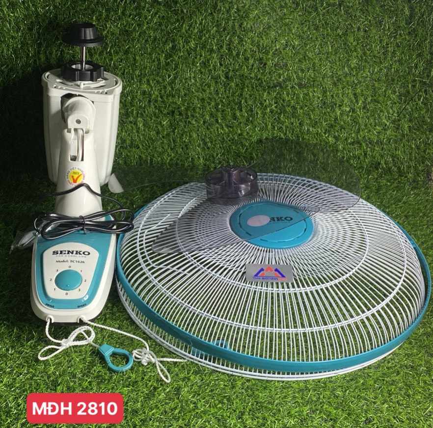 Quạt Treo Tường 2 dây Senko TC1626 màu xanh, công suất 47W, 3 tốc độ gió