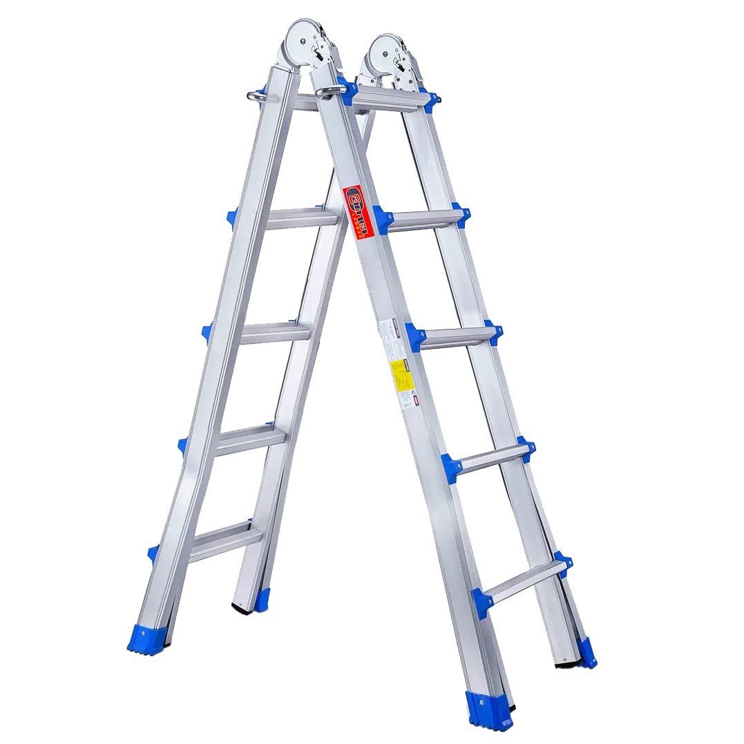 Thang nhôm rút chữ A 5 bậc Camel CAM-R05, chiều cao chữ L 5300 mm, chiều cao chữ A 2600 mm