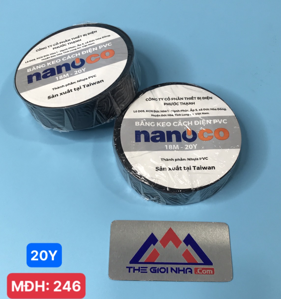 Băng keo cách điện PVC NANO FKPT20 màu đen loại 20 YDS
