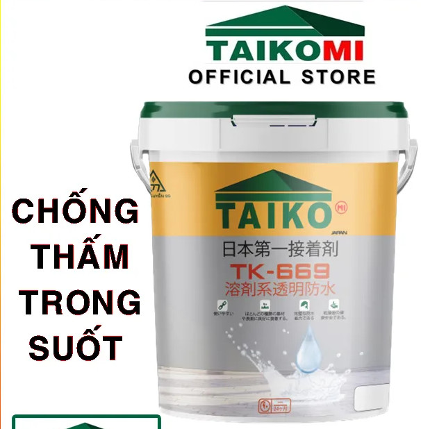 SƠN CHỐNG THẤM TRONG SUỐT TAIKO 669 thùng 5 lít