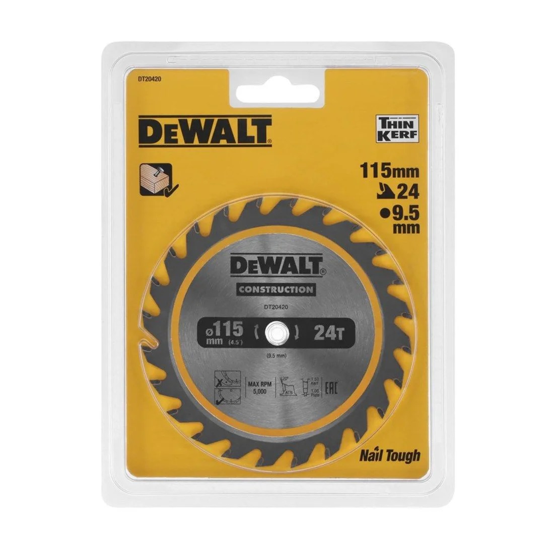 Lưỡi cưa 115mm/24T/9.5mm DT20420-QZ Dewalt