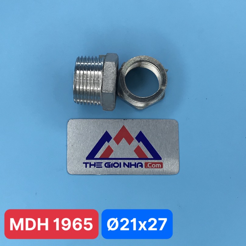 Nối ren (cà rá, lơ thu) đầu ren trong ø27 đầu ren ngoài ø21