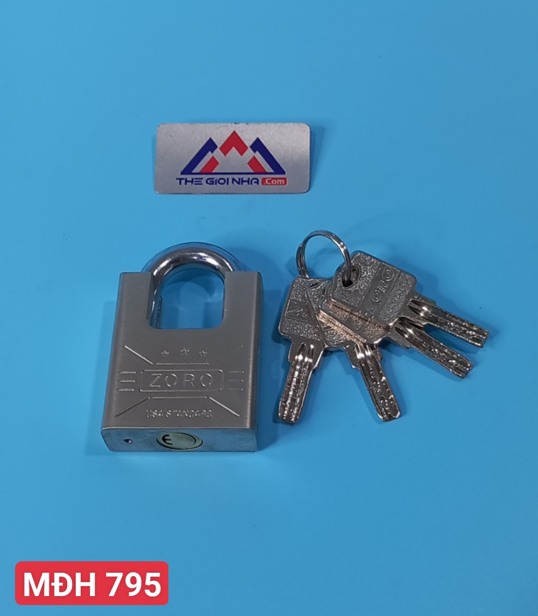 Ổ khóa 5 phân zoro , bấm chìa muỗng 4 chìa 53327