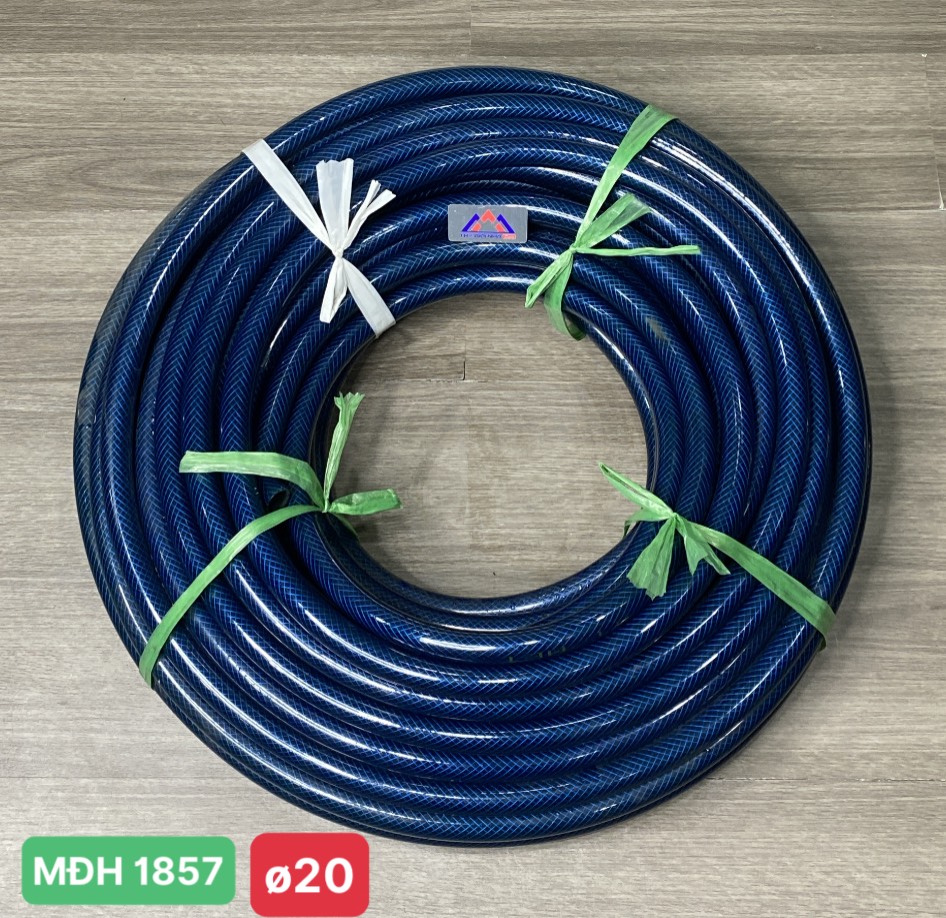Ống nhựa pvc lưới mềm ø20mm màu xanh dương, cuộn 45m, 8kg/ cuộn