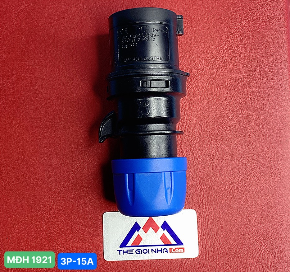 Phích cắm di động PCE F013-6ECO, loại không kín nước 16A 3P(2P+E)