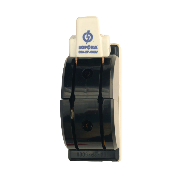 Cầu dao đảo chiều đế sứ cực đúc 60A 2P 2N Sopoka D22(A)