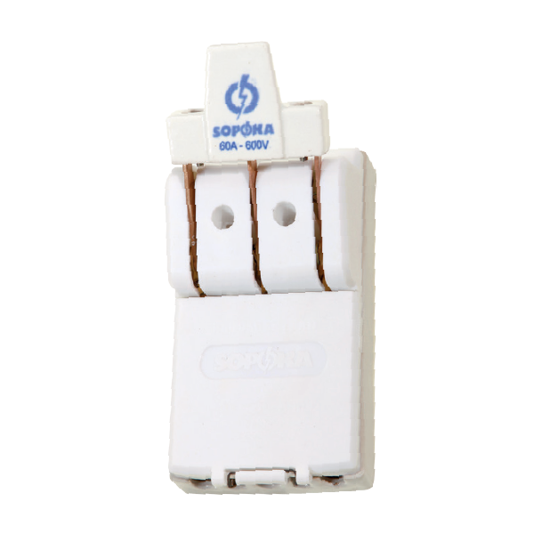Cầu dao đế sứ cực đúc 3P 60A Sopoka D11