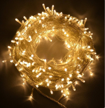 Dây Đèn LED Đom Đóm Fairy Light Trang Trí 10m- 100 led màu vàng ấm không nhấp nháy