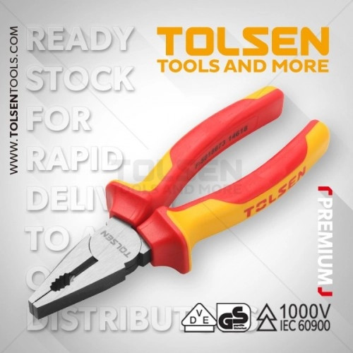 Kềm bằng cách điện 1000V 180mm Tolsen V16007