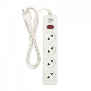 Ổ cắm lõi sứ chống cháy Sopoka 4L1-3, dây 2.5m