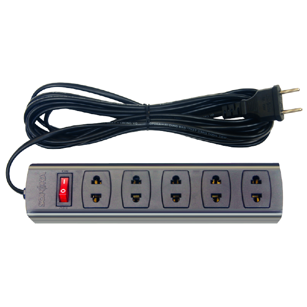 Ổ cắm lõi sứ chống cháy Sopoka 5S5, dây 4.5m