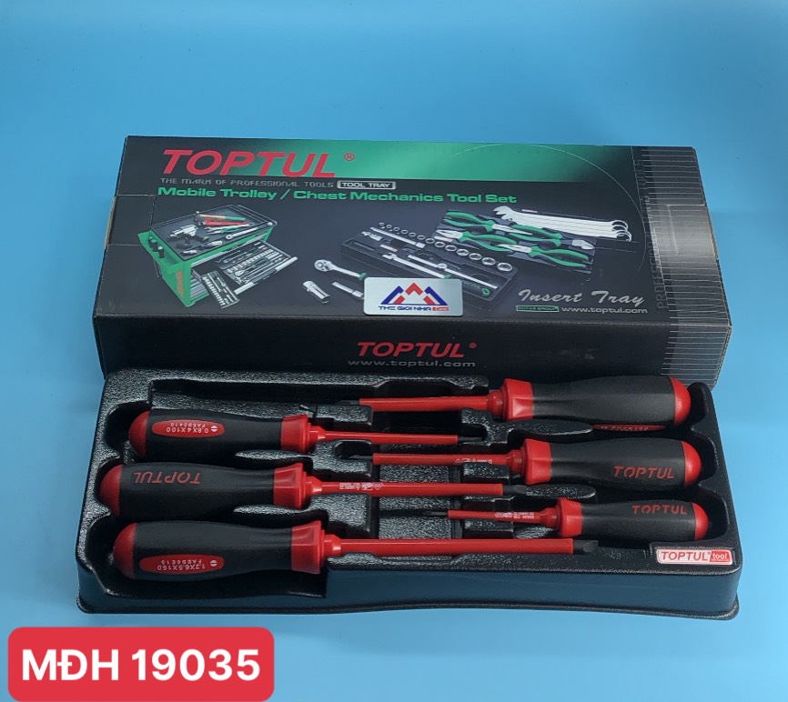 Bộ tua vít cách điện 6 chi tiết Toptul GAAT0603