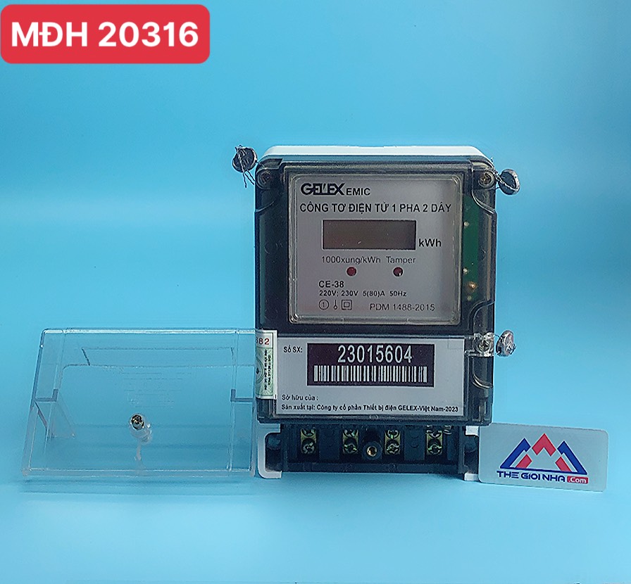 Công tơ điện tử 1 Pha 1 giá EMIC CE-38 5/80A