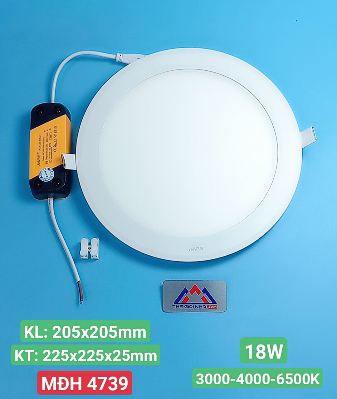 Đèn Led panel 18W RPL-18/3C 3 màu